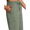 image:imageRBX Active Womens Relaxed Fit Breathable Ventilated Stretch Woven Athletic Walking Short with PocketsBasil 11inch