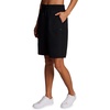 image:imageRBX Active Womens Relaxed Fit Breathable Ventilated Stretch Woven Athletic Walking Short with PocketsBlack 11inch