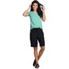 image:imageRBX Active Womens Relaxed Fit Breathable Ventilated Stretch Woven Athletic Walking Short with PocketsBlack 11inch
