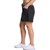 image:imageRBX Active Womens Relaxed Fit Breathable Ventilated Stretch Woven Athletic Walking Short with PocketsBlack Combo