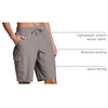 image:imageRBX Active Womens Relaxed Fit Breathable Ventilated Stretch Woven Athletic Walking Short with PocketsDriftwood 11inch