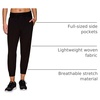 image:imageRBX Active Womens Relaxed Fit Lightweight Quick Drying Stretch Woven Pants with PocketsJgr Black