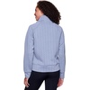 image:imageRBX Active Womens Ultra Soft Quilted Cowl Neck Pullover SweatshirtCable Light Blue