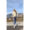 image:imageRBX Active Womens Ultra Soft Quilted Cowl Neck Pullover SweatshirtCable Light Blue