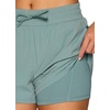 image:imageRBX Active Womens Workout Running Shorts with Attached Bike ShortArctic