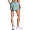 image:imageRBX Active Womens Workout Running Shorts with Attached Bike ShortSeafoam Artichoke