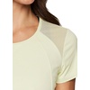 image:imageRBX Active Workout TShirt for Women Breathable Mesh Panel Gym Running Tee Stretchy Super Soft Gym Top with MeshPeached Pale Lime