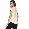 image:imageRBX Active Workout TShirt for Women Breathable Mesh Panel Gym Running Tee Stretchy Super Soft Gym Top with MeshPeached Pale Lime