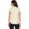 image:imageRBX Active Workout TShirt for Women Breathable Mesh Panel Gym Running Tee Stretchy Super Soft Gym Top with MeshPeached Pale Lime