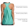 image:imageRBX Active Workout Tank Top for Women Racerback Flowy Yoga Top Fashion DetailSeafoam Heather