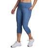 image:imageRBX Activewear Plus Size Legging for Women in Capri Length High Waist Squat Proof Running Yoga Pants with PocketsMoonlight Blue