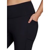 image:imageRBX Activewear Plus Size Legging for Women in Capri Length High Waist Squat Proof Running Yoga Pants with PocketsSolid Black