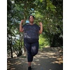 image:imageRBX Activewear Plus Size Legging for Women in Capri Length High Waist Squat Proof Running Yoga Pants with PocketsSolid Black