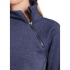 image:imageRBX Activewear Womens Fleece Sweatshirt Fashion Pullover With Pockets Zip Mock Neck and Thumb HolesCrown Blue