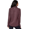 image:imageRBX Activewear Womens Fleece Sweatshirt Fashion Pullover With Pockets Zip Mock Neck and Thumb HolesDried Plum
