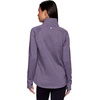 image:imageRBX Activewear Womens Fleece Sweatshirt Fashion Pullover With Pockets Zip Mock Neck and Thumb HolesGrape