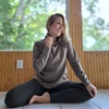 image:imageRBX Activewear Womens Fleece Sweatshirt Fashion Pullover With Pockets Zip Mock Neck and Thumb HolesGrape