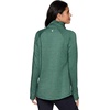 image:imageRBX Activewear Womens Fleece Sweatshirt Fashion Pullover With Pockets Zip Mock Neck and Thumb HolesPine Green Heather
