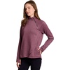 image:imageRBX Activewear Womens Fleece Sweatshirt Fashion Pullover With Pockets Zip Mock Neck and Thumb HolesPlumberry