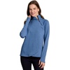 image:imageRBX Activewear Womens Fleece Sweatshirt Fashion Pullover With Pockets Zip Mock Neck and Thumb HolesRiverside