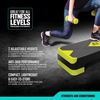 image:imageRBX Aerobic Step Platform with NonSlip Textured Surface 2Level Adjustable Steppers for Exercise Compact Lightweight EasytoStore Exercise Step amp Fitness Step BenchBlackVolt