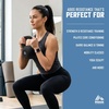 image:imageRBX Neoprene Kettlebell Wide Handle Iron Core Flat Bottom Great for All Fitness LevelsBlack