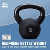 image:imageRBX Neoprene Kettlebell Wide Handle Iron Core Flat Bottom Great for All Fitness LevelsBlack