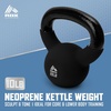 image:imageRBX Neoprene Kettlebell Wide Handle Iron Core Flat Bottom Great for All Fitness LevelsBlack