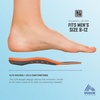image:imageRBX Plantar Fasciitis Ortho Insoles 34 Size for Men TealOrange