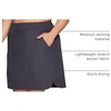 image:imageRBX Plus Size Longer Length Skort for Women Quick Drying Woven Pickleball Golf Skort with Pockets for Tennis Hiking RunningLong Charcoal