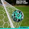 image:imageRBX Size 5 Soccer Ball Durable 32 MachineStitched Panel Construction Superior Air Retention All Weather Design High Contrast GraphicsMintBlack