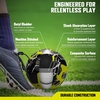 image:imageRBX Size 5 Soccer Ball Durable 32 MachineStitched Panel Construction Superior Air Retention All Weather Design High Contrast GraphicsVolt