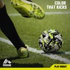 image:imageRBX Size 5 Soccer Ball Durable 32 MachineStitched Panel Construction Superior Air Retention All Weather Design High Contrast GraphicsVoltBlack