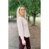 image:imageRBX Womens Long Sleeve French Terry Yoga Pullover with Thumbholes Heathered Green Olive S