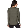 image:imageRBX Womens Long Sleeve French Terry Yoga Pullover with Thumbholes Heathered Green Olive S