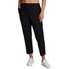 image:imageRBX Womens Plus Size Ankle Pant with Pockets Lightweight Quick Drying Woven Weekend PantsRibbed Side Black