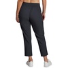 image:imageRBX Womens Plus Size Ankle Pant with Pockets Lightweight Quick Drying Woven Weekend PantsRibbed Side Charcoal