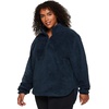 image:imageRBX Womens Plus Size Faux Fur Sherpa Sweatshirt Mock 14 Zip Sweater For Women