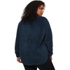 image:imageRBX Womens Plus Size Faux Fur Sherpa Sweatshirt Mock 14 Zip Sweater For Women