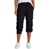 image:imageRBX Active Capri Pants for Women Joggers Stretch Lightweight Womens Casual Pant Capri with DrawstringJet Black