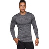 image:imageRBX Active Mens Athletic Performance Long Sleeve Crew Neck Fleece Lined Insulated Fitted Base Layer TShirtF19 Grey