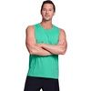 image:imageRBX Active Mens Lightweight Quick Dry Performance Sleeveless Muscle TeeJacquard Dot Pool Green