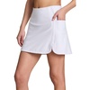 image:imageRBX Active Skort for Women Quick Drying Buttery Soft Golf Skirt with Inner Liner Shorts for Hiking Tennis Pickleball SkorWhite