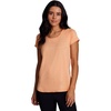 image:imageRBX Active Womens Athletic Quick Dry Space Dye Short Sleeve Yoga TShirtHeathered Cantaloupe