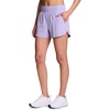 image:imageRBX Active Womens Athletic Relaxed Fit Quick Dry Stretch Woven Running Short with Inner Attached Brief and PocketsSpace Dye Light Purple