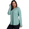 image:imageRBX Active Womens Plus Size Workout Top with Thumbholes Buttery Soft Lightweight Long Sleeve Tunic Yoga Top for WomenWasabi Heather
