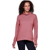 image:imageRBX Active Womens Ultra Soft Quilted Cowl Neck Pullover SweatshirtJacquard Dusty Clay