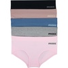 image:imageRBX Active Womens Underwear 5Pack Seamless Hipster Panties Bikini BriefsLight PinkGreyBluePinkBlack