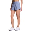 image:imageRBX Active Womens Workout Running Shorts with Attached Bike ShortMisty Blue Mesh Yoke