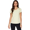 image:imageRBX Active Workout TShirt for Women Breathable Mesh Panel Gym Running Tee Stretchy Super Soft Gym Top with MeshPeached Pale Lime